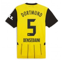 Camisa de Futebol Borussia Dortmund Ramy Bensebaini #5 Equipamento Principal 2024-25 Manga Curta